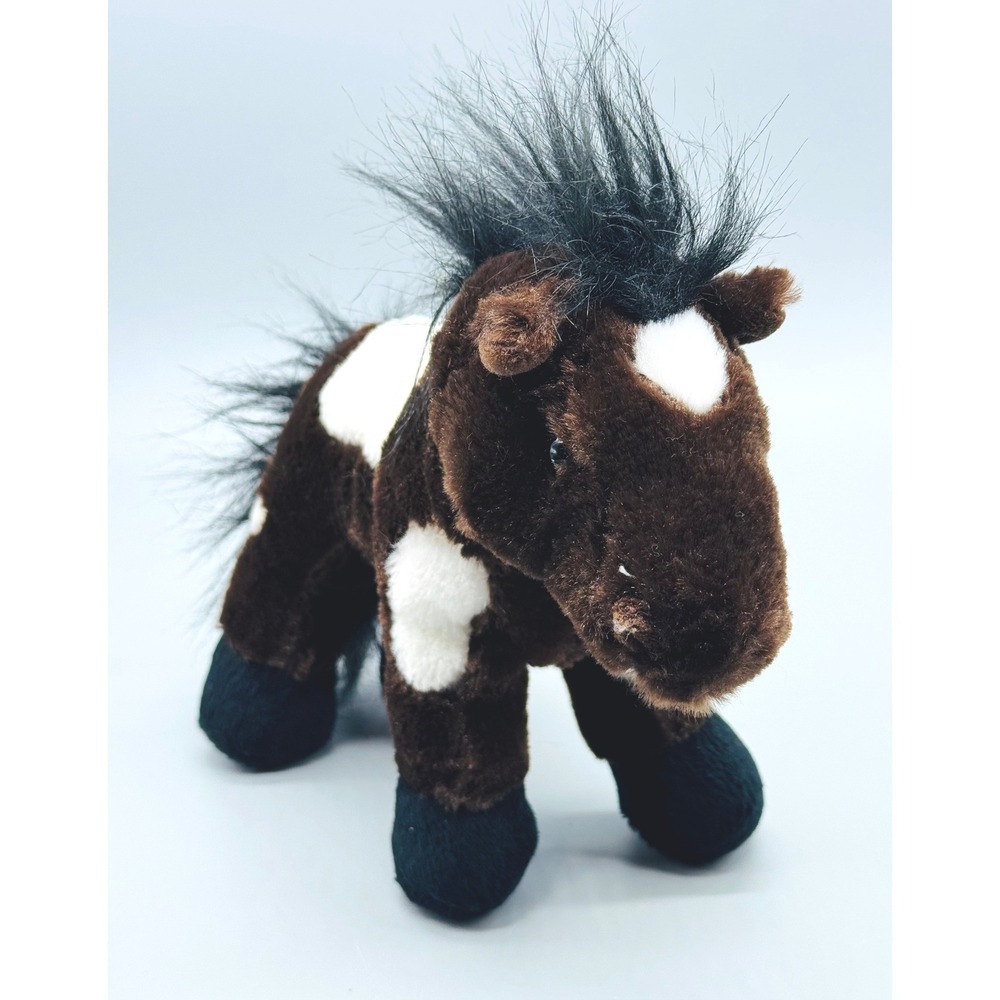 Ganz Webkinz Plush Horse Lot Clydesdale Pinto Grey Arabian HM139 HM147 HM098 - Picture 6 of 14